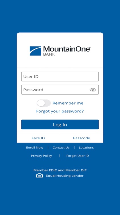 MountainOne Bank Mobile