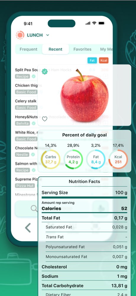 Kcalc: Calorie & Macro Tracker screenshot 2