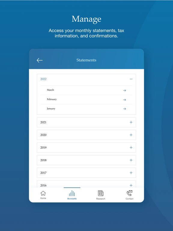 Opco Client Access mobile app iPad screenshot 5 - Finance app