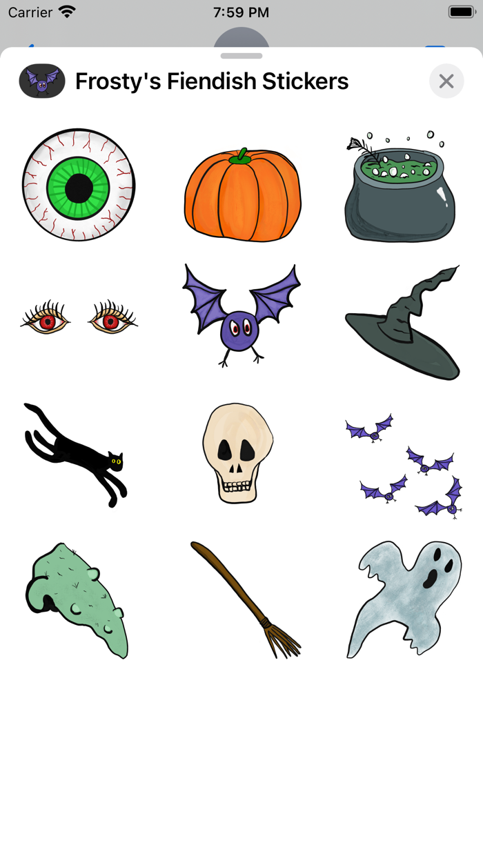 Frostys Fiendish Stickers