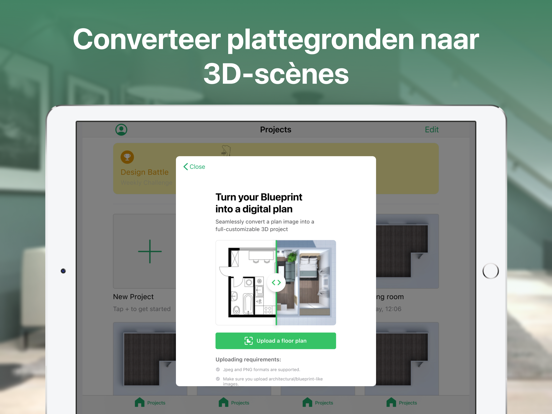 Planner 5D interieurontwerper iPad app afbeelding 5