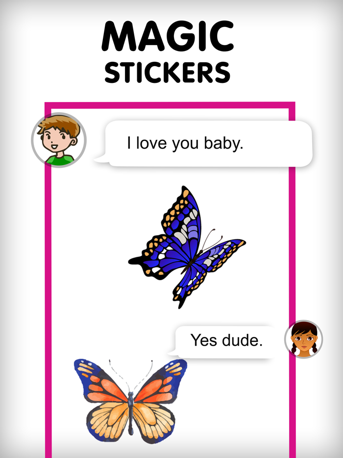 Butterfly Loving Stickers