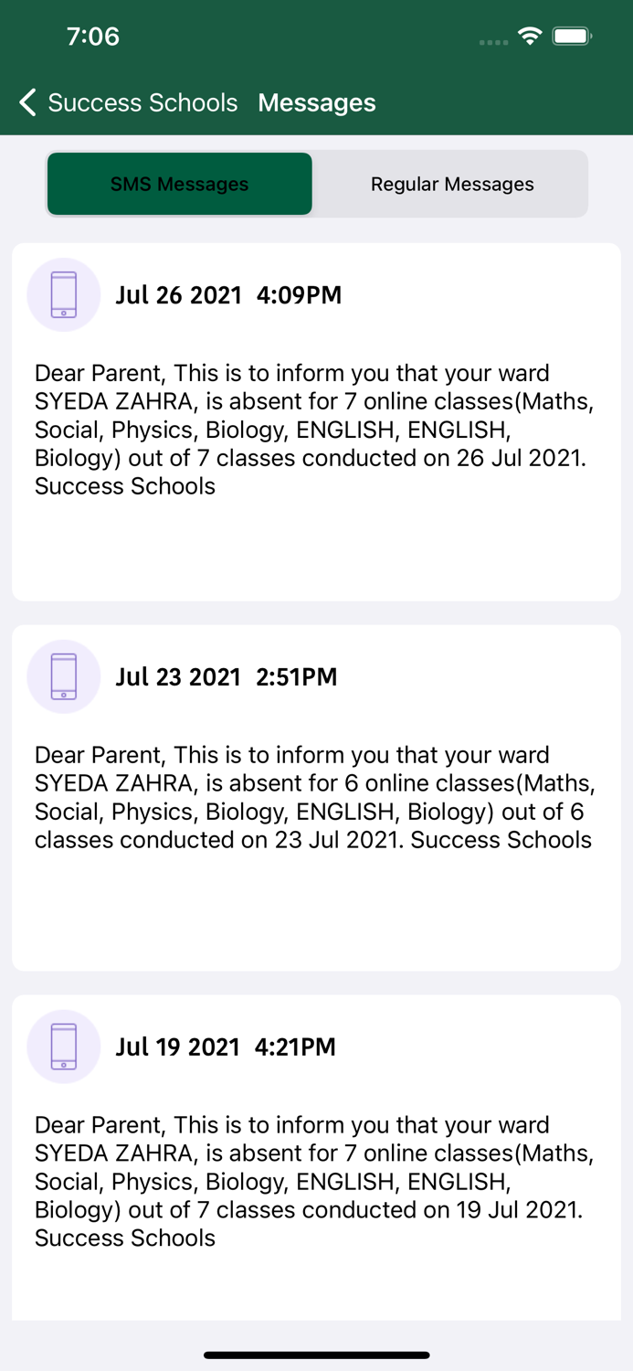 Success Schools Parent Portal
