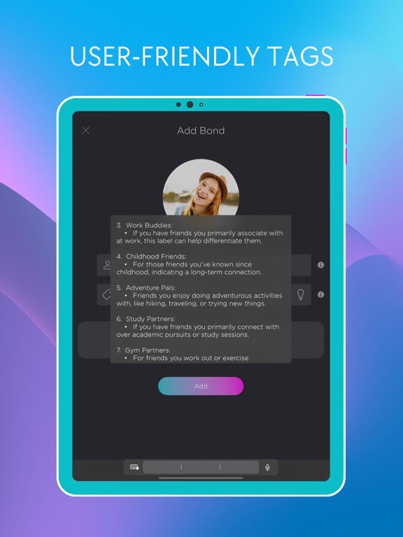 bönd: Build network iPad screenshot 10 - Social Networking app