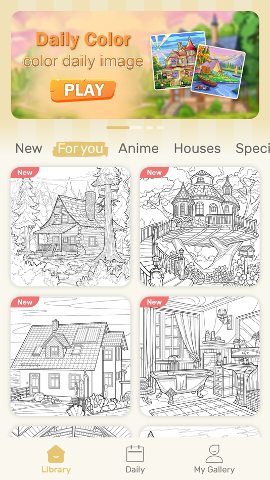 #6. House Color - Paint by number (iOS) 由: 少婷 余
