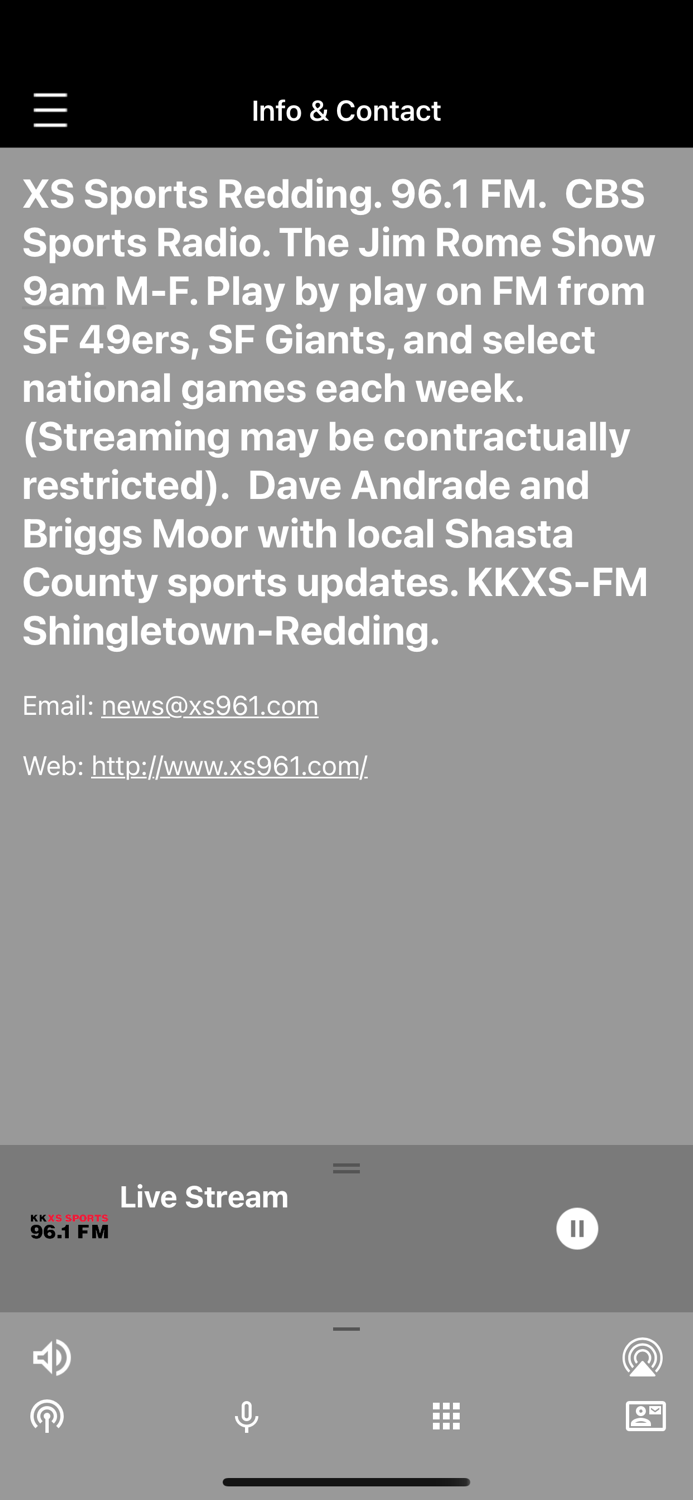 XS Sports Redding 96.1 FM