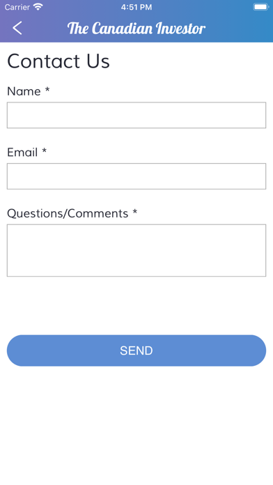 The Canadian Investor Screenshot