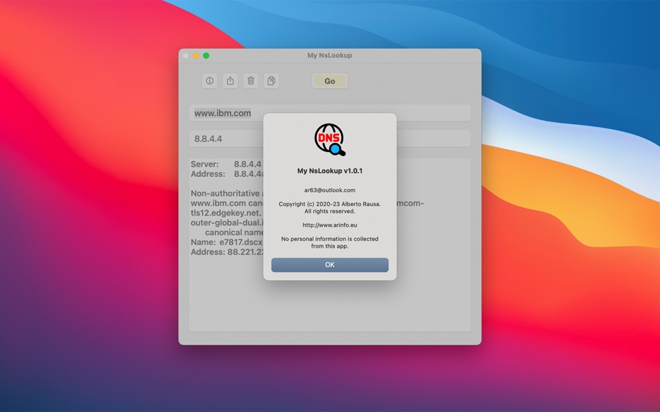 #3. My NsLookup (macOS) 由: a Rausa