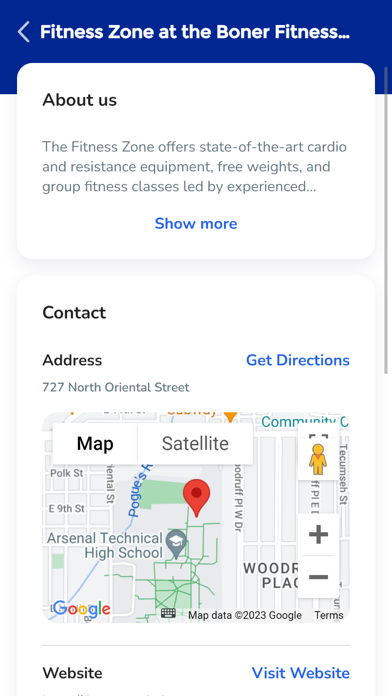 Fitness Zone Indy Screenshot 1 - AppWisp.com Fitness Zone Indy Screenshot 1 - AppWisp.com
