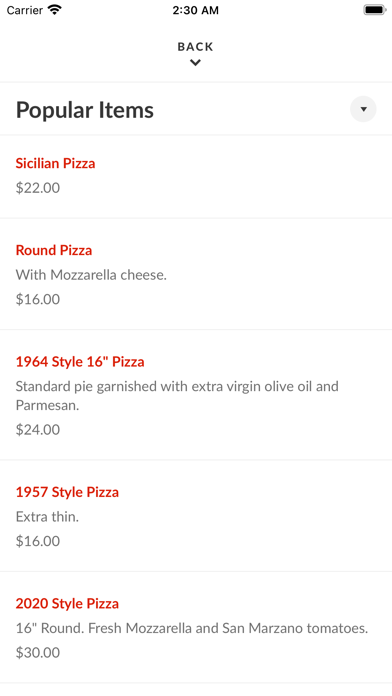 Al Santillo's Brick Oven Pizza Screenshot