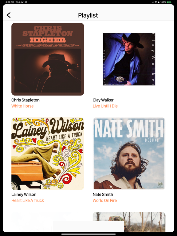 93Q Country iPad screenshot 4 - Music app