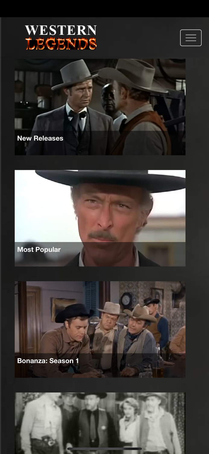Western Legends Movies and TV