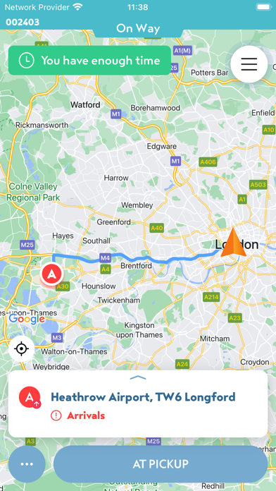 Ouno Driver App Screenshot