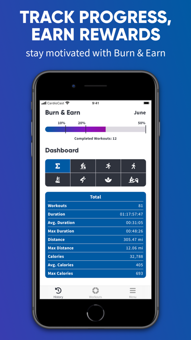 CardioCast: Cycling Workouts + Screenshot