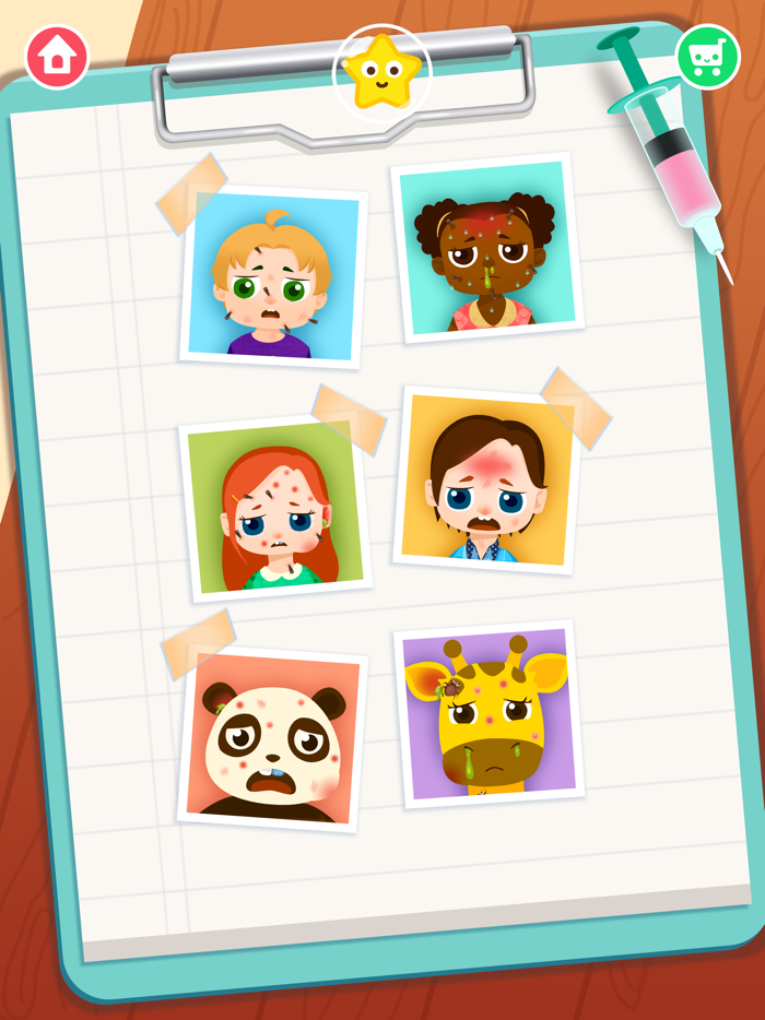 主題醫院：兒童醫生扮演益智教育遊戲