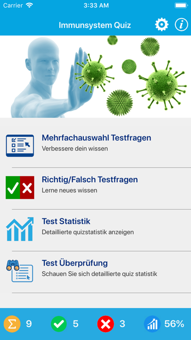 Immunsystem Quiz Screenshot