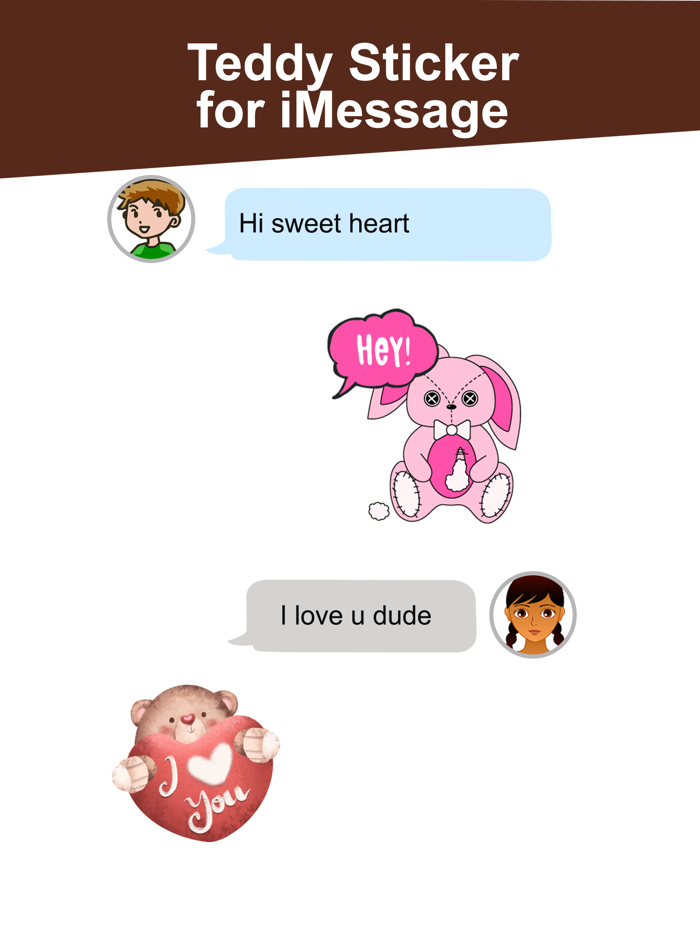 Teddy Sticker for iMessage