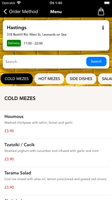 Alis Kitchen Hastings Screenshot