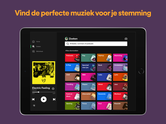 Spotify: Muziek en podcasts iPad app afbeelding 5