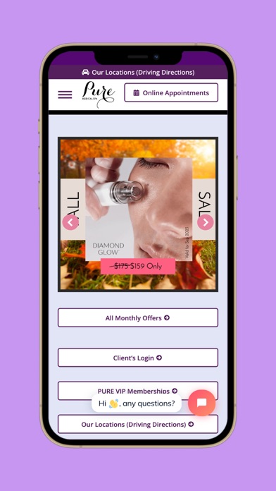 Pure Medical Boutique Screenshot
