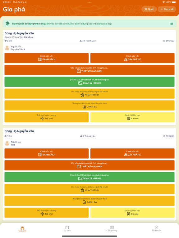 Screenshot #5 pour Gia Phả 4.0