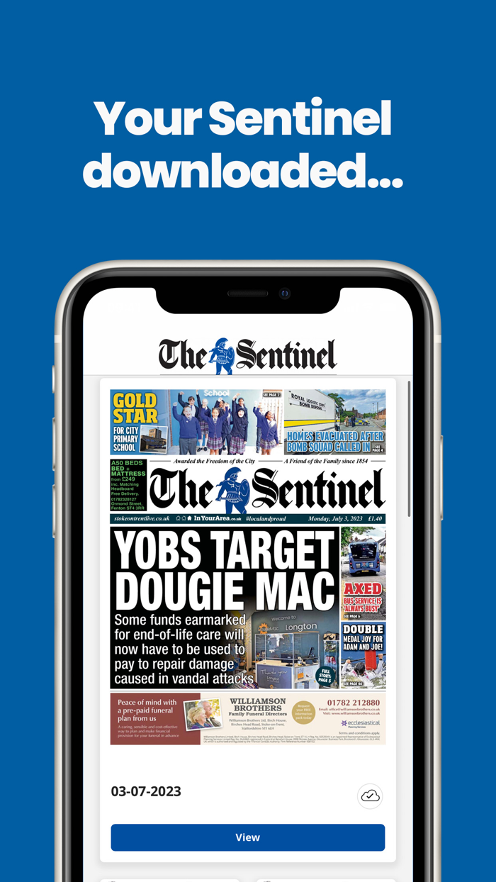 Stoke Sentinel Newspaper
