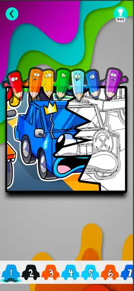 Game screenshot Rainbow Color Cars For Friends mod apk