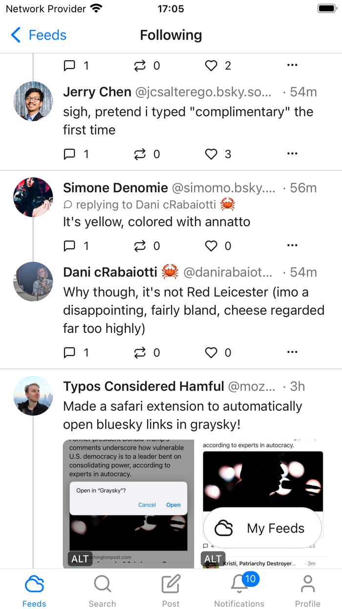 Graysky, a Bluesky client