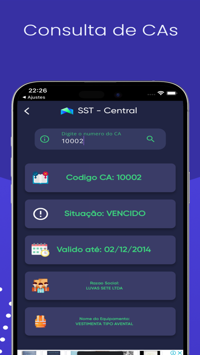 SST - Central | NR, NHO e CA Screenshot