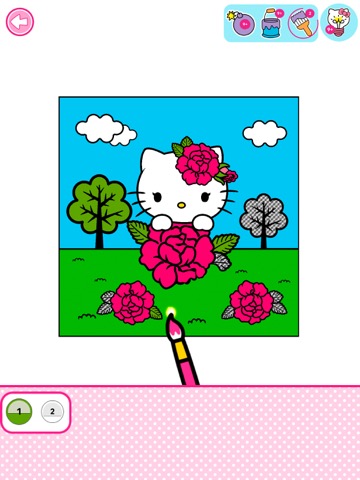 Hello Kitty：ィ ぬりえのおすすめ画像1