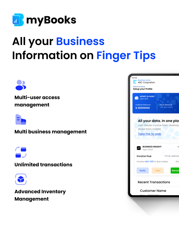myBooks Accounting and Invoices