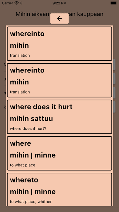 AI Finnish Dictionary Screenshot