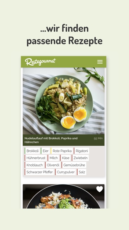 Restegourmet: Rezeptsuche & KI