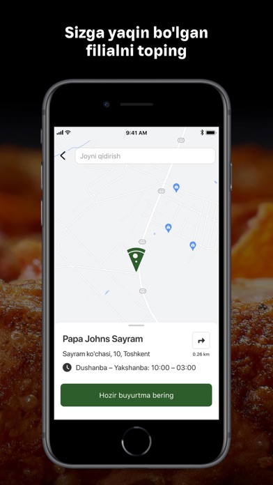 Papa Johns Uzbekistan Screenshot