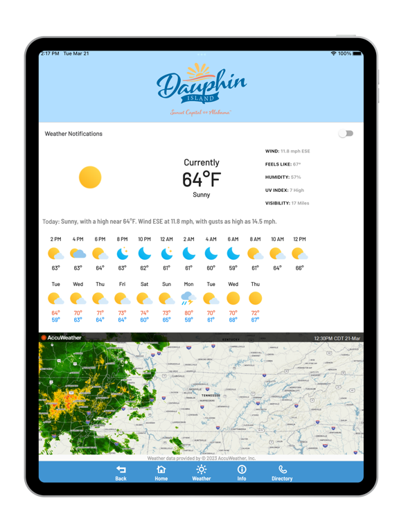 Town of Dauphin Island iPad screenshot 3 - Business app