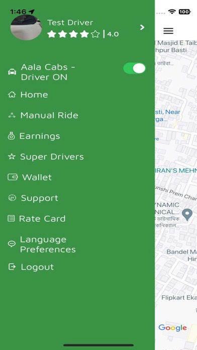 Aala Cabs - Driver Screenshot