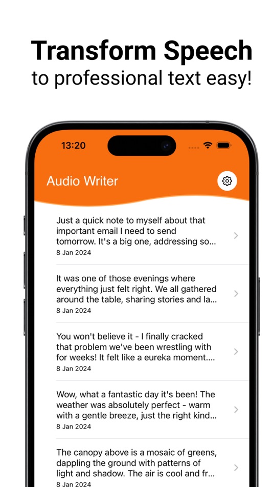 #1. Speech to Text AI - Writeru (iOS) 게시자: Yevhen Kniaziuk
