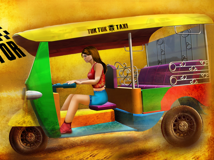Tuk Tuk Auto Rickshaw 3D Sim