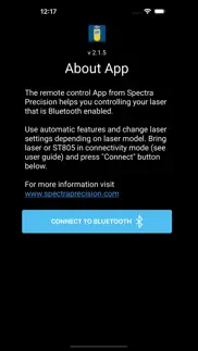 spectra precision laser remote iphone screenshot 2