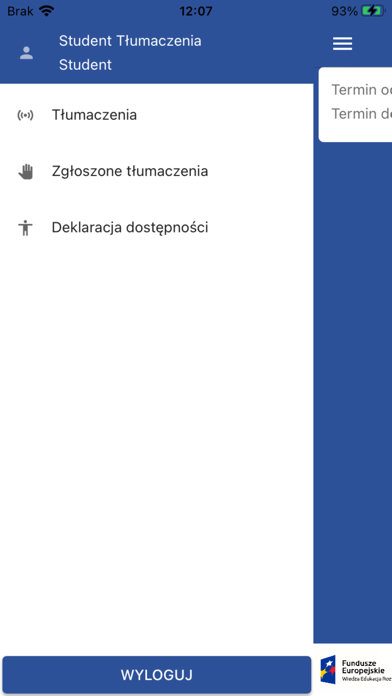 Tłumaczenie w PJM Screenshot