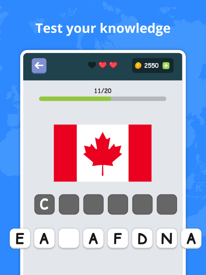 Flags of countries Quiz Game