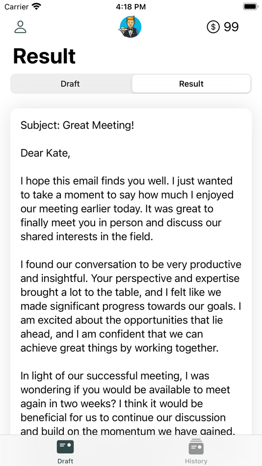 #2. Quick Mail - Cheap AI drafts (iOS) Podle: Henrik Bruntrup