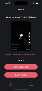 SaveTik: TickTock Video Saver screenshot #1 for iPhone