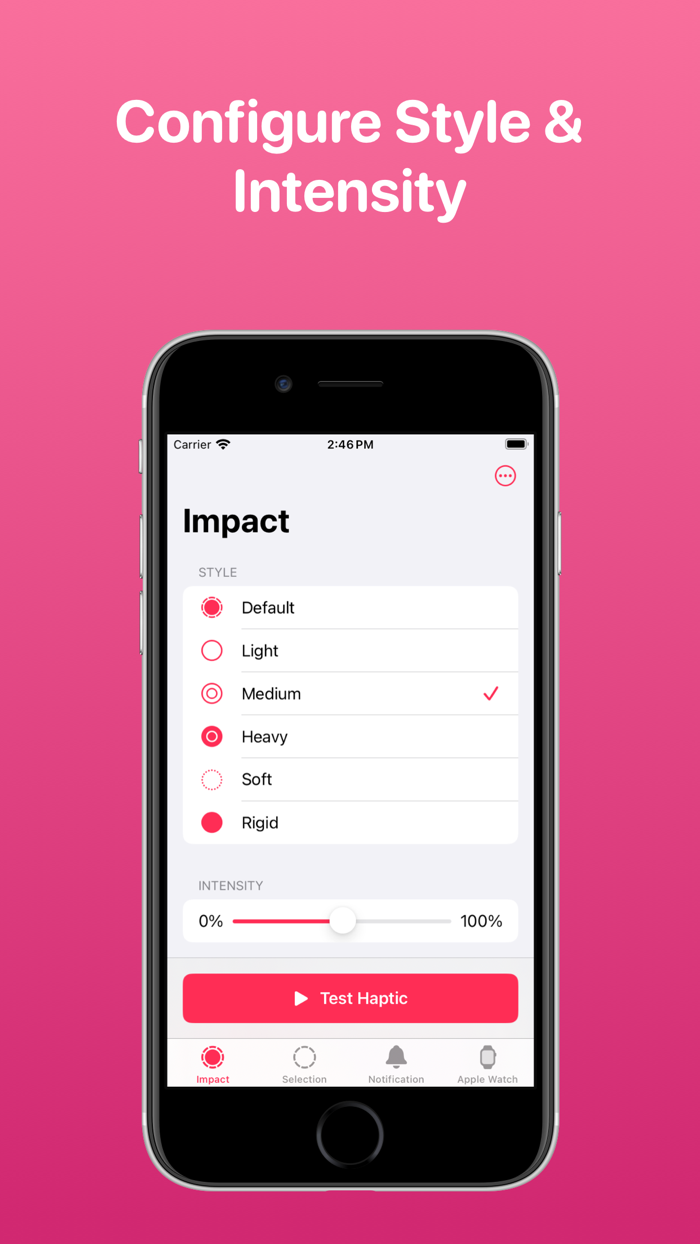 Haptics - Test Haptic Feedback