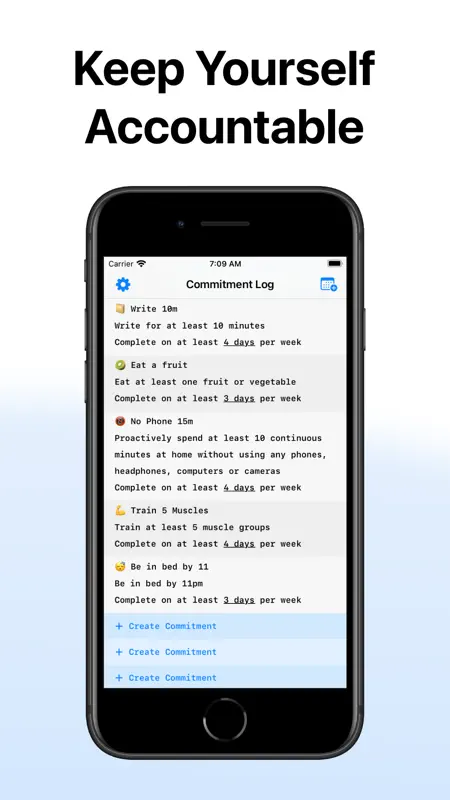 Commitment Log screenshot 3 of 5