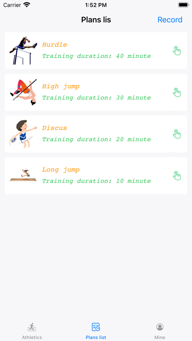 AthleticsEvents Screenshot