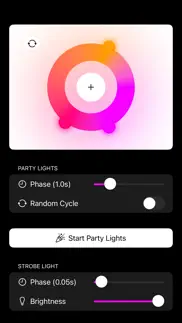 party lights iphone screenshot 2