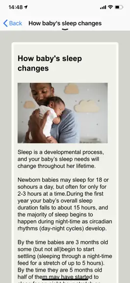 Game screenshot Infant Sleep Info hack