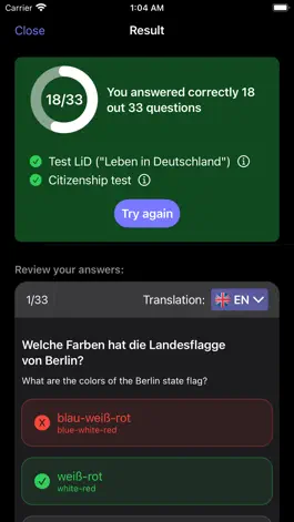 Game screenshot Leben in Deutschland Test 2023 hack