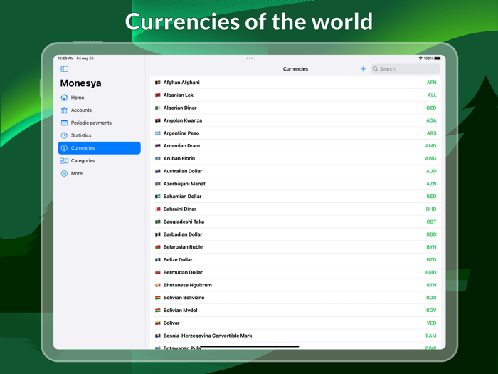 Monesya Personal finance